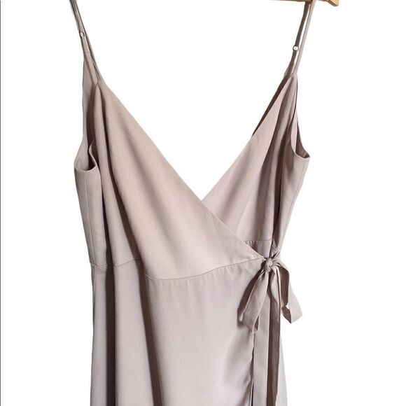 Show mr Your Mumu Liz Maxi Dress Soft Beige chiffon Size Extra Large NWT - Picture 6 of 9